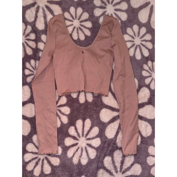 Spiritual Gangster Crop Pink Long Sleeve - XS/S - Picture 4 of 4
